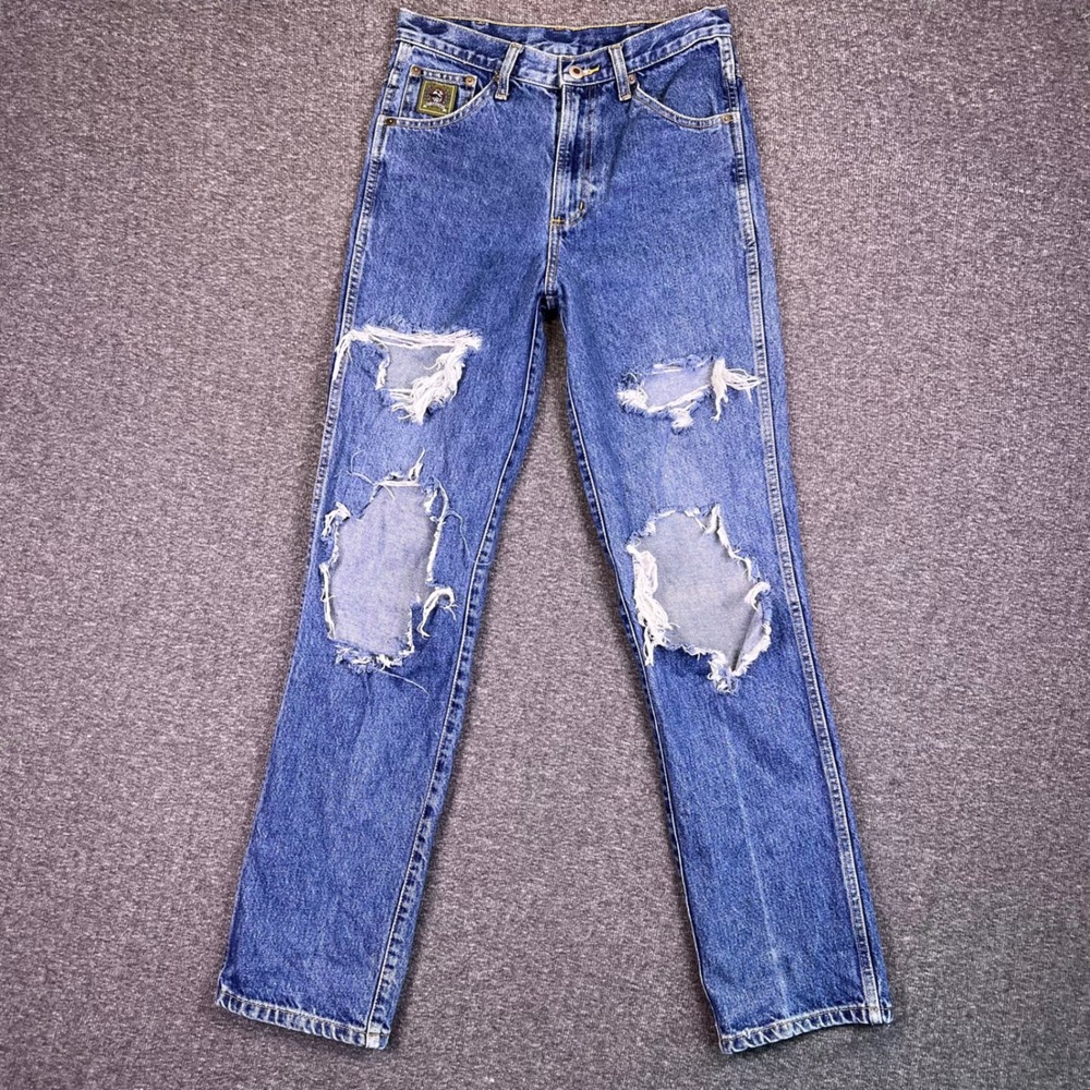 Cinch‎ Jeans Mens 28x32 Blue Denim Distressed Relaxed Western Style Fits28x31.5